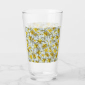 Gelb- und Weißfrangipani-Cluster, Glas (Rückseite)
