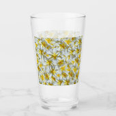 Gelb- und Weißfrangipani-Cluster, Glas (Vorderseite)