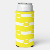 Gelb- und Weißkreisform Selters Dosenkühler (Seltzer Rückseite)