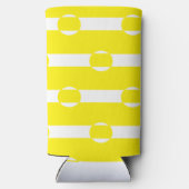 Gelb- und Weißkreisform Selters Dosenkühler (Rückseite)