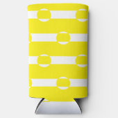 Gelb- und Weißkreisform Selters Dosenkühler (Vorderseite)