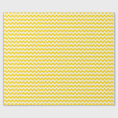 Gelb und Zickzack Geschenkpapier (Flach)