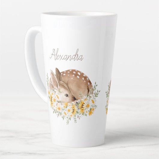 Gelb unser kleiner lieber Hirsch, Sonnenblumen Dai Milchtasse (Linke Ecke)