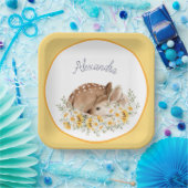 Gelb unser kleiner lieber Hirsch, Sonnenblumen Dai Pappteller (Party)