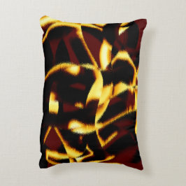 Gelb verbrannte Streifen sehen samtig oder fehlerh Dekokissen