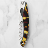 Gelb verbrannte Streifen sehen samtig oder fehlerh Kellnermesser (Vorderseite)