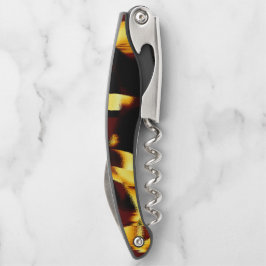 Gelb verbrannte Streifen sehen samtig oder fehlerh Kellnermesser