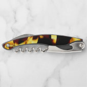 Gelb verbrannte Streifen sehen samtig oder fehlerh Kellnermesser (Rückseite)