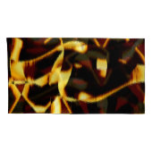 Gelb verbrannte Streifen sehen samtig oder fehlerh Kissenbezug (Rückseite-Rechts)