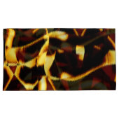 Gelb verbrannte Streifen sehen samtig oder fehlerh Kissenbezug (Vorderseite-Rechts)