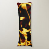 Gelb verbrannte Streifen sehen samtig oder fehlerh Seitenschläferkissen (Vorderseite Vertikal)