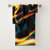 Gelb verbrannte Streifen sehen terisch aus, fehler Badhandtuch Set (Insitu)