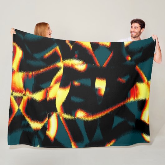 Gelb verbrannte Streifen sehen terisch aus, fehler Fleecedecke (Beispiel)