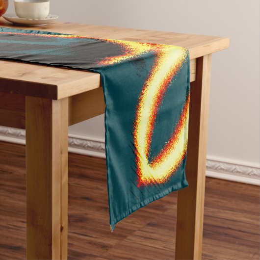 Gelb verbrannte Streifen sehen terisch aus, fehler Kurzer Tischläufer (Beispiel)