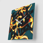 Gelb verbrannte Streifen sehen terisch aus, fehler Quadratische Wanduhr (Winkel)