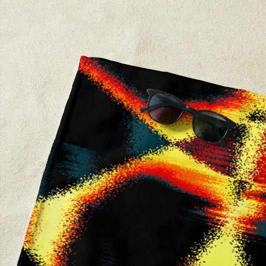 Gelb verbrannte Streifen sehen terisch aus, fehler Strandtuch (Beispiel)