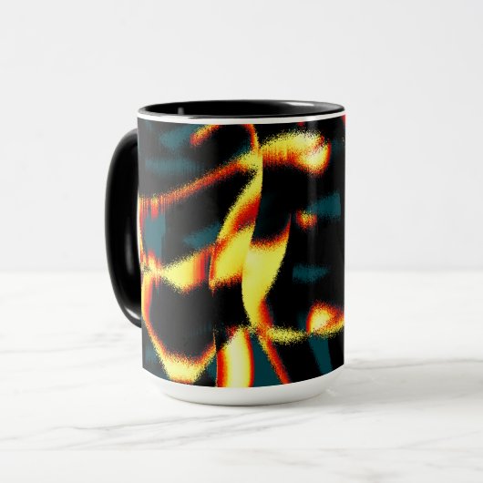 Gelb verbrannte Streifen sehen terisch aus, fehler Tasse (Vorderseite Links)