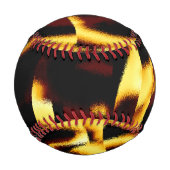 Gelb verbrannte Streifen sehen terisch oder fehler Baseball (Vorderseite)