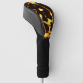 Gelb verbrannte Streifen sehen terisch oder fehler Golf Headcover (angewinkelt)