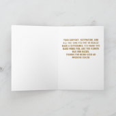 Gelb Vielen Dank, dass Sie das Coach Card Team Nam Dankeskarte (Innenseite)