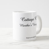 Gelb Viktorianisch mit Bunting - Martha's Vineyard Jumbo-Tasse (Vorderseite Rechts)