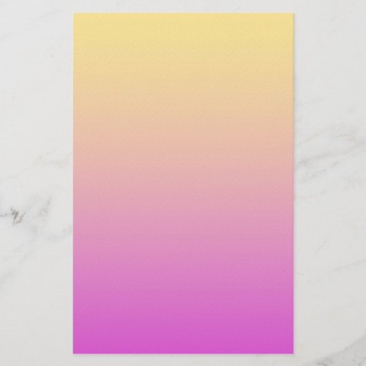 Gelb Violette Farbe Briefpapier (Vorderseite)