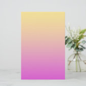 Gelb Violette Farbe Briefpapier (Stehend Vorderseite)