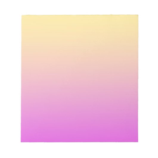Gelb Violette Farbe Notizblock (Vorderseite)