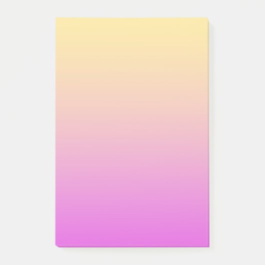 Gelb Violette Farbe Post-it Klebezettel (Vorderseite)