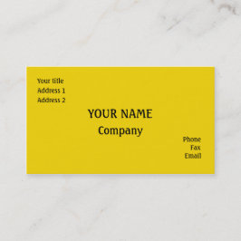 Gelb Visitenkarte