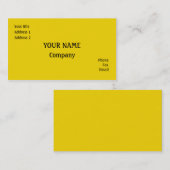 Gelb Visitenkarte (Vorne/Hinten)