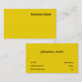 Gelb Visitenkarte (Vorne/Hinten)