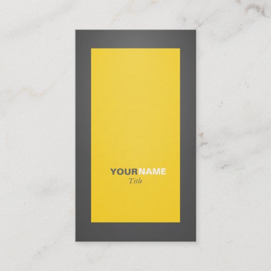 Gelb Visitenkarte (Vorderseite)