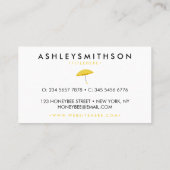 Gelb Visitenkarte (Rückseite)