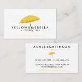 Gelb Visitenkarte (Vorne/Hinten)