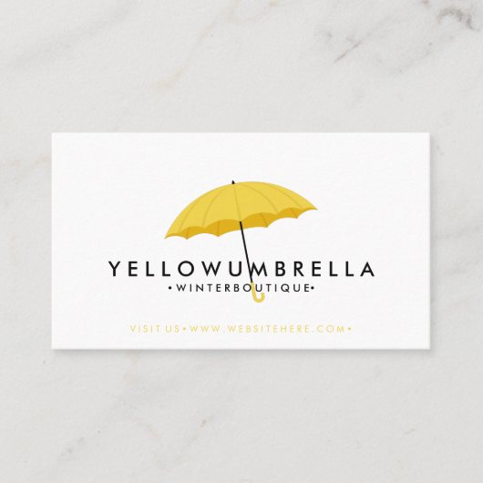 Gelb Visitenkarte (Vorderseite)