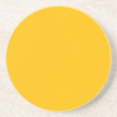 Gelb (Vollfarbe) Getränkeuntersetzer (Vorne)