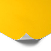 Gelb (Vollfarbe) Poster (Ecke)