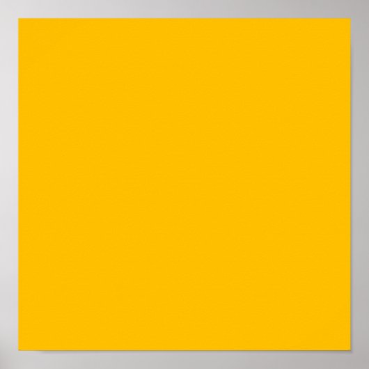 Gelb (Vollfarbe) Poster (Vorne)