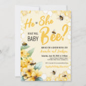 Gelb, was das Party des weiblichen Geschlechts zei Einladung (Vorderseite)