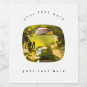 gelb weinetikett (Einzelnes Label)