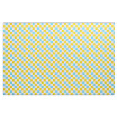 Gelb Weiß Blau Kariertes Design Stoff (Yard (91,4 cm))