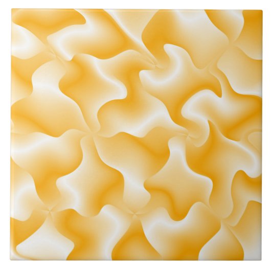 Gelb-weiß-geflieste moderne Fliesen (Vorderseite)