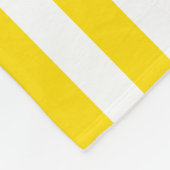 Gelb weiß gestreifte moderne Dekorationsvorlage Fleecedecke (Ecke)