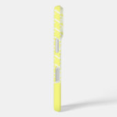 Gelb-Weiß-Hahnentrittmuster-Muster Case-Mate iPhone Hülle (Rückseite / Rechts)