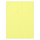 Gelb-weiß karierter Karo Tischdecke (Vorderseite)