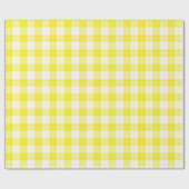Gelb-Weiß-Kariertes Musterpapier Geschenkpapier (Flach)