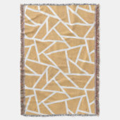 Gelb-Weiß-Mosaikmuster Decke (Vorderseite Vertikal)