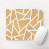 Gelb-Weiß-Mosaikmuster Mousepad (Mit Mouse)