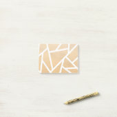 Gelb-Weiß-Mosaikmuster Post-it Klebezettel (Auf Schreibtisch)